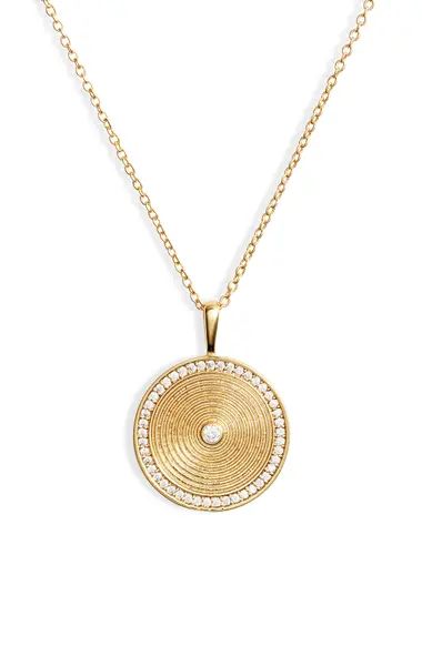 Shimmer Coin Pendant Necklace | Nordstrom