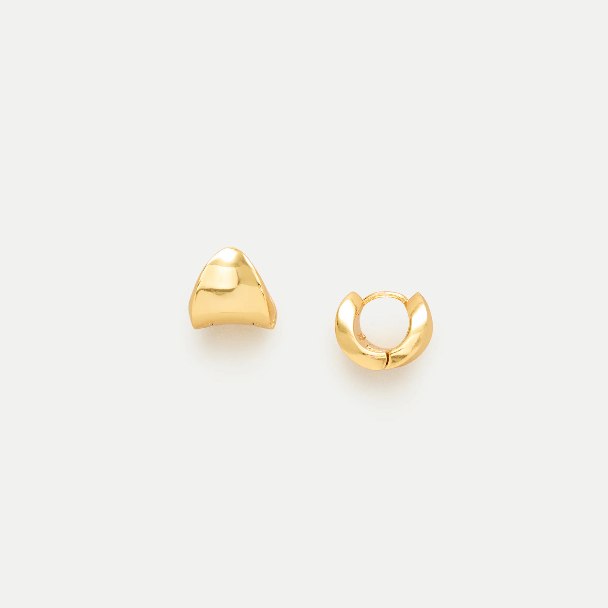 Wide huggie hoop earrings | J. Crew US