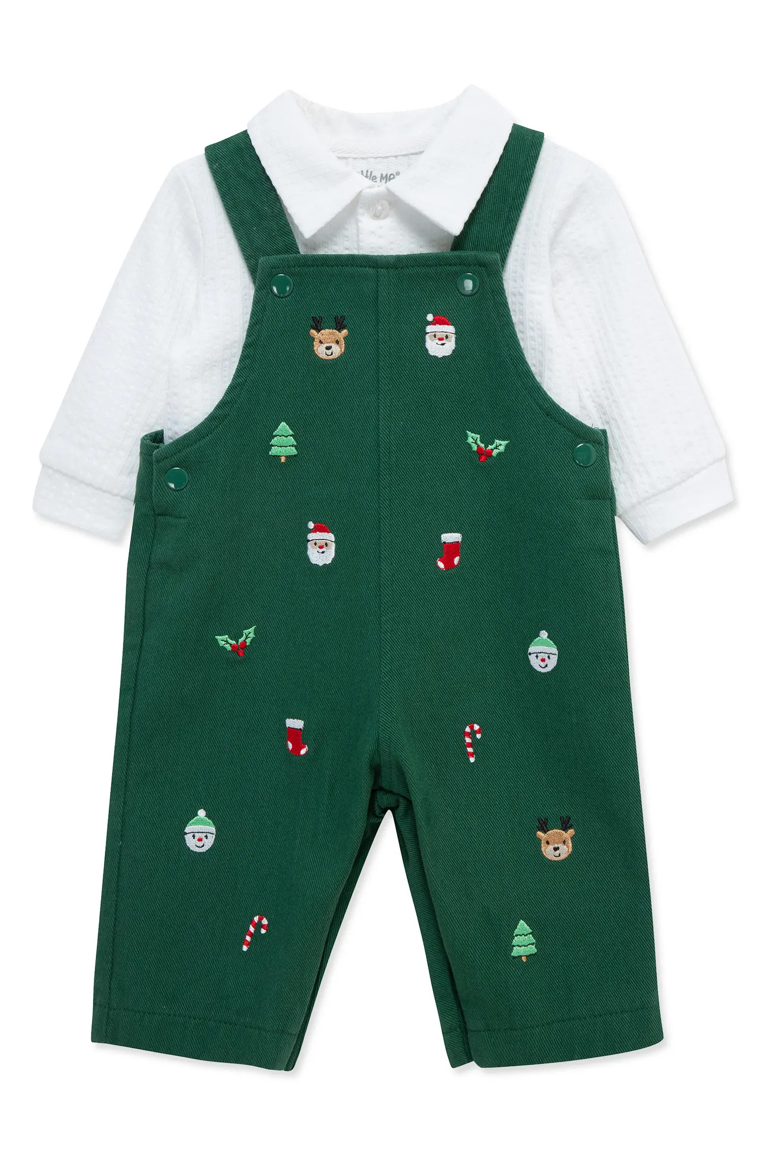 Little Me Merry Top & Overalls Set | Nordstrom | Nordstrom