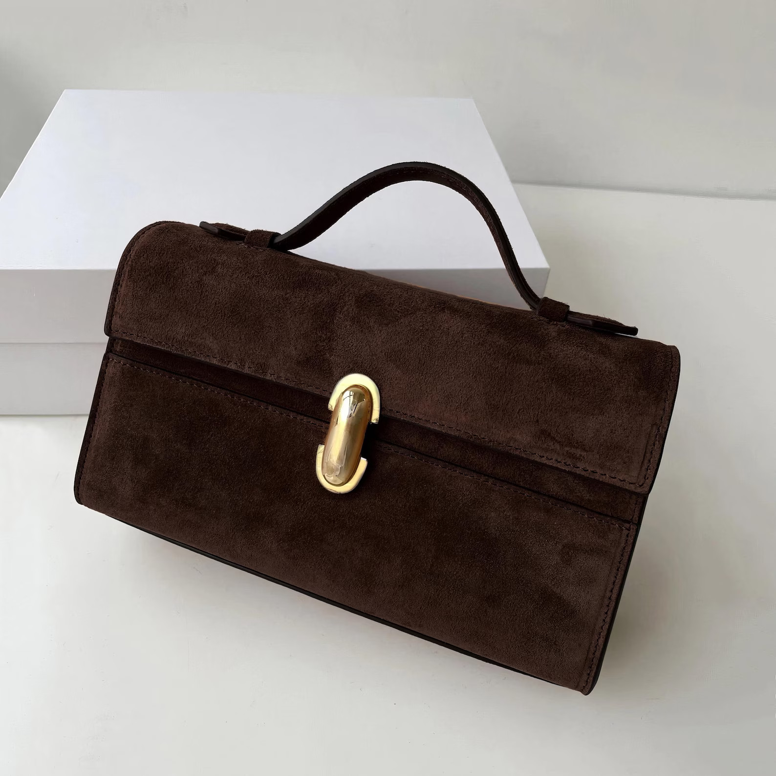 Leather Clutch Bag, Womens Leather Top Handle Bag, Small Leather Tote Bag - Etsy | Etsy (US)