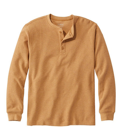Men's Unshrinkable Mini-Waffle Henley, Long-Sleeve Traditional Fit | L.L. Bean