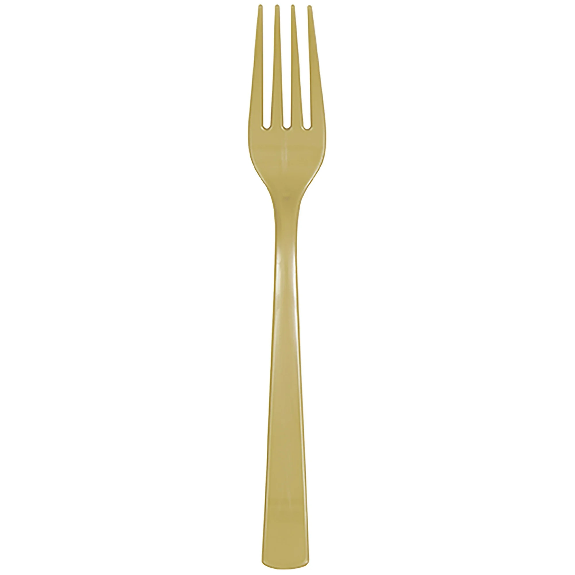 Disposable Plastic Forks, Gold, 24 Count, by Way To Celebrate - Walmart.com | Walmart (US)
