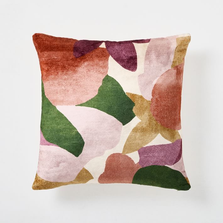 Modern Abstract Floral Pillow Cover | West Elm (US)