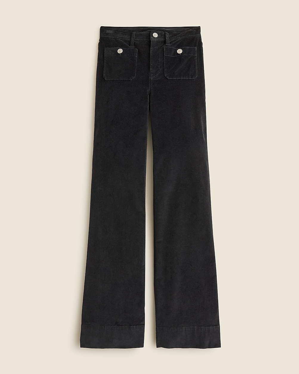 Wide-leg velvet sailor trouser | J. Crew US
