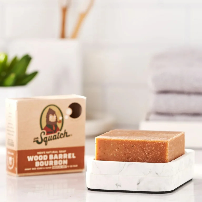 Dr. Squatch Natural Bar Soap, Wood Barrel Bourbon, 5 oz - Walmart.com | Walmart (US)