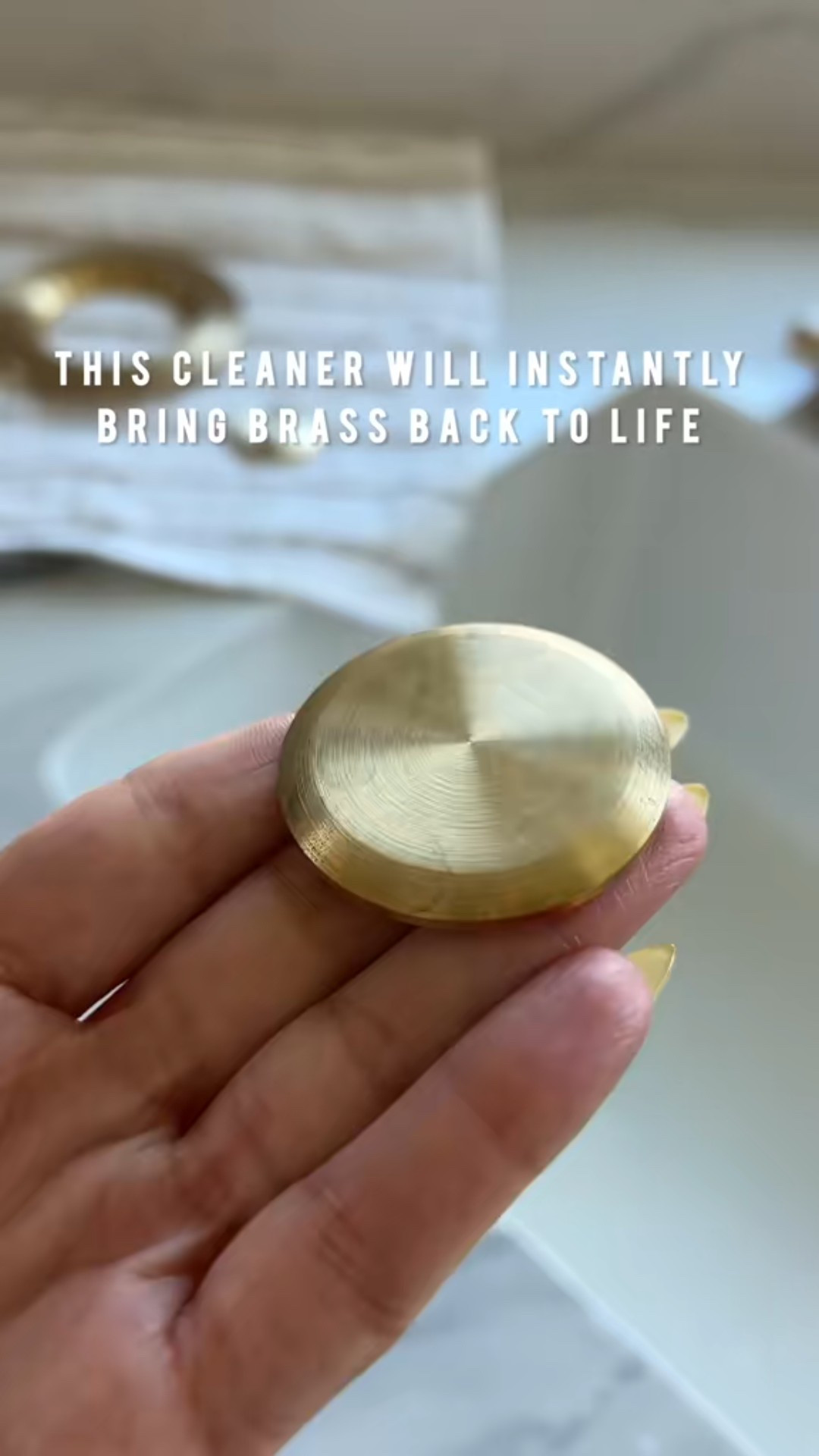 The perfect metal cleaner and polisher. I use this to refresh the brass on my range.

#LTKHome
