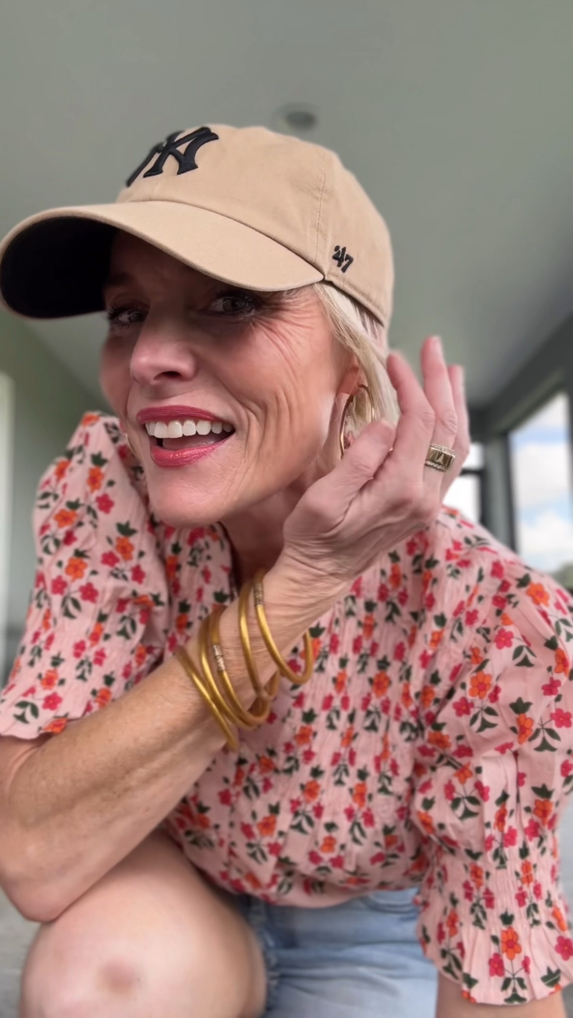 Top: Avara size M
Shorts: Target size 6
Shoes: Veja
Hat/Bracelet/Earrings: Amazon 
Necklace: Erin McDermott used code LAUREN20

#LTKSummerEdit #LTKStyleTip #LTKOver40