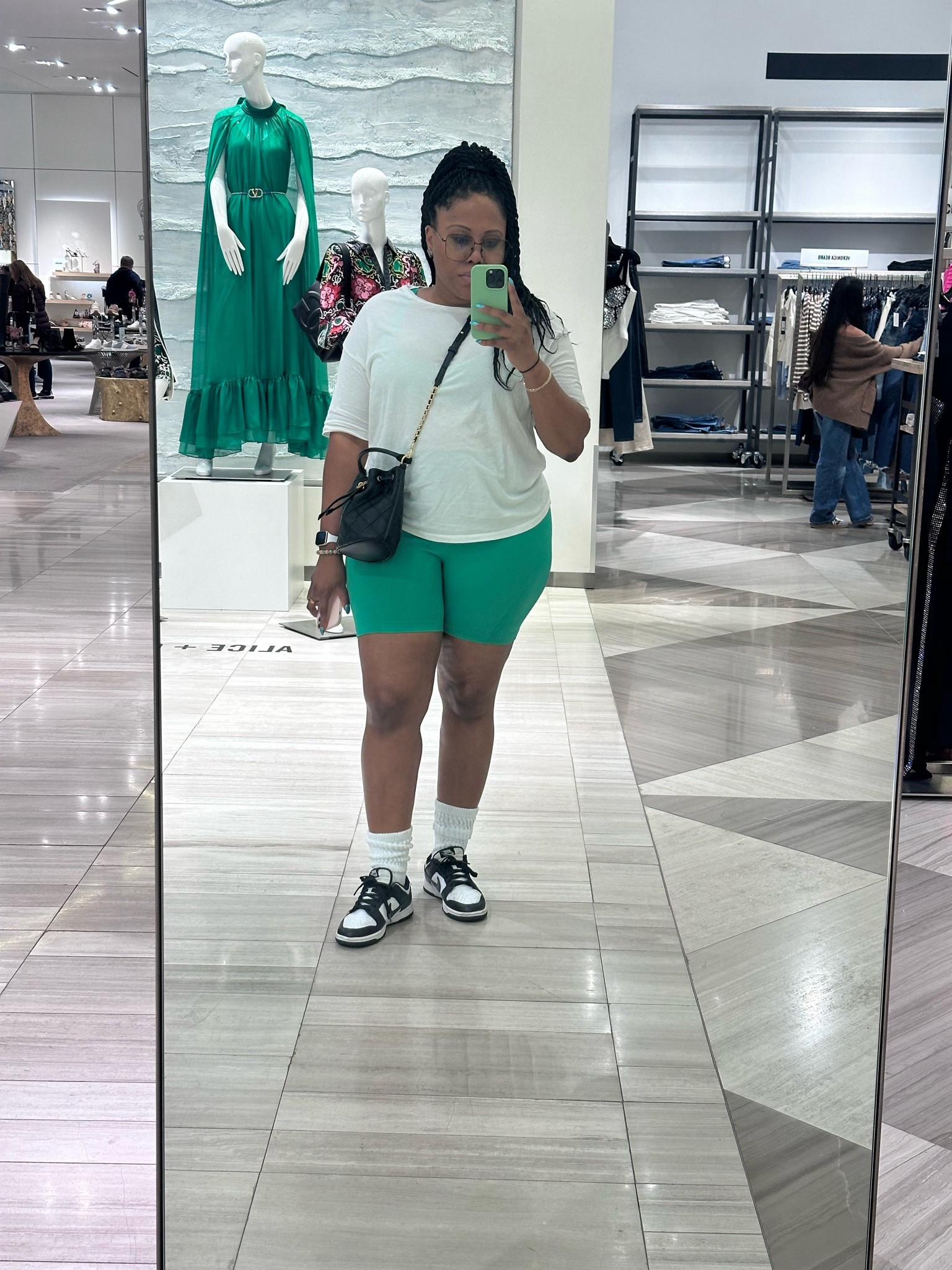 Miami Solo Trip: Day 3 Look

Comfy enough to walk and shop in but cute enough to feel “put together”💚

I’m wearing the matching All In Motion set in Vibrant Green. Medium bra, large 5” shorts  
#ltkfitness #ltkmostloved #ltkitbag

#LTKshoecrush #LTKfindsunder50 #LTKmidsize