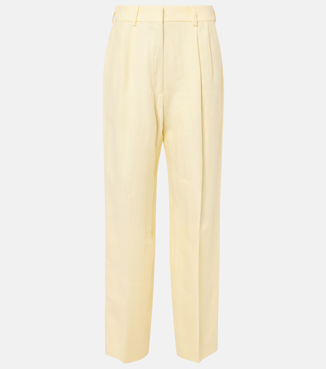 Clarity Fox linen straight pants | Mytheresa (UK)