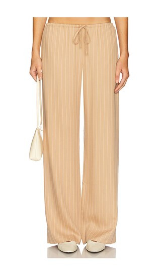 Almeria Pant in Camel Stripe | Revolve Clothing (Global)