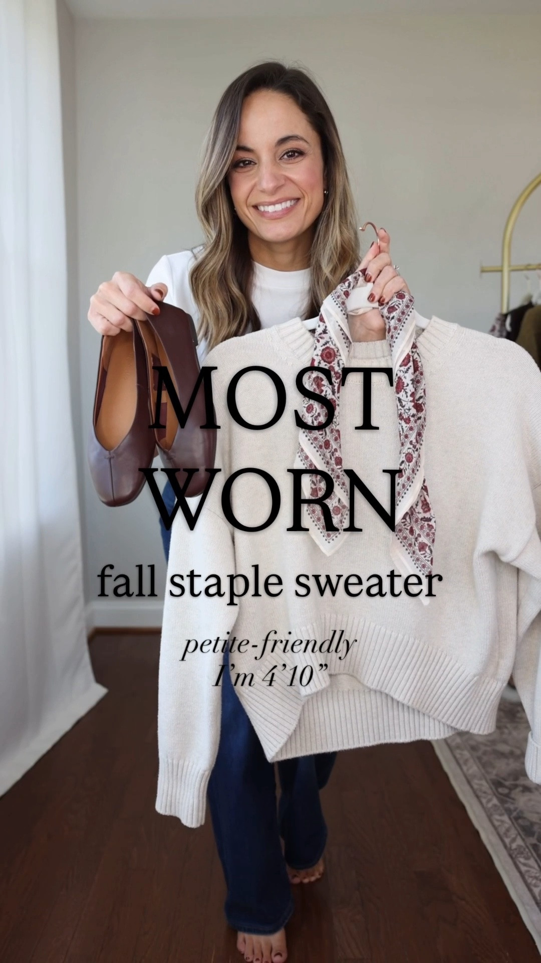 Taking a look back at the fall staples I wore the most last year to help you build a wardrobe you love this year. 

Of all the sweaters in my closet I wore the organic cotton boyfriend sweater from Quince the most. It washes well and looks great after two years and many wears in my closet. 

Sweater: xs in speckled beige (oversized, sleeves are long) 
T-shirt: petite xs 
Jeans: 24 short in stormy blue (10” rise, 28” inseam)

#LTKPetite
