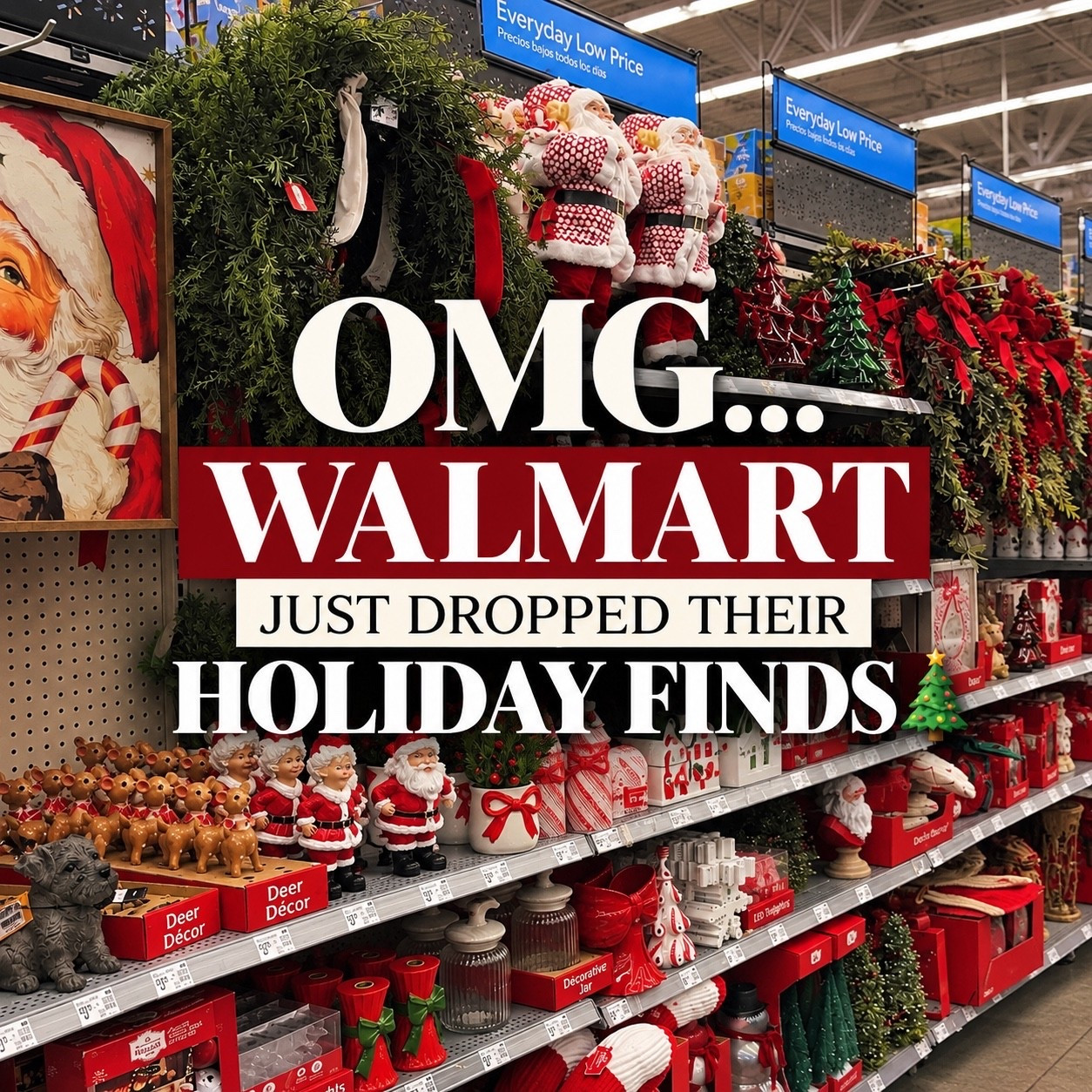 OMG… Walmart just dropped their holiday finds and I found SO many cute pieces! 🎄 From classic red and green Christmas decor to wreaths, Santas, tabletop trees and more, there’s so much to start decorating with. Linking my favorite Walmart holiday finds from this trip! ❤️

#LTKSeasonal #LTKHome #LTKvlog