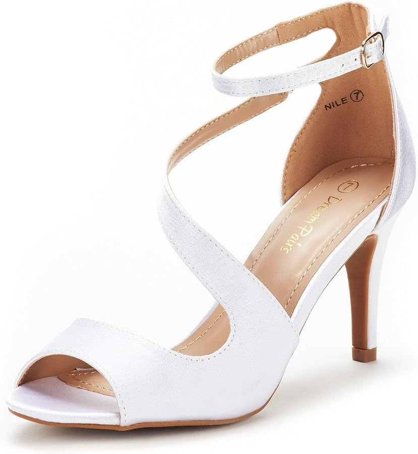 DREAM PAIRS Women's Open Toe Stiletto Elegant Sandals | Amazon (US)