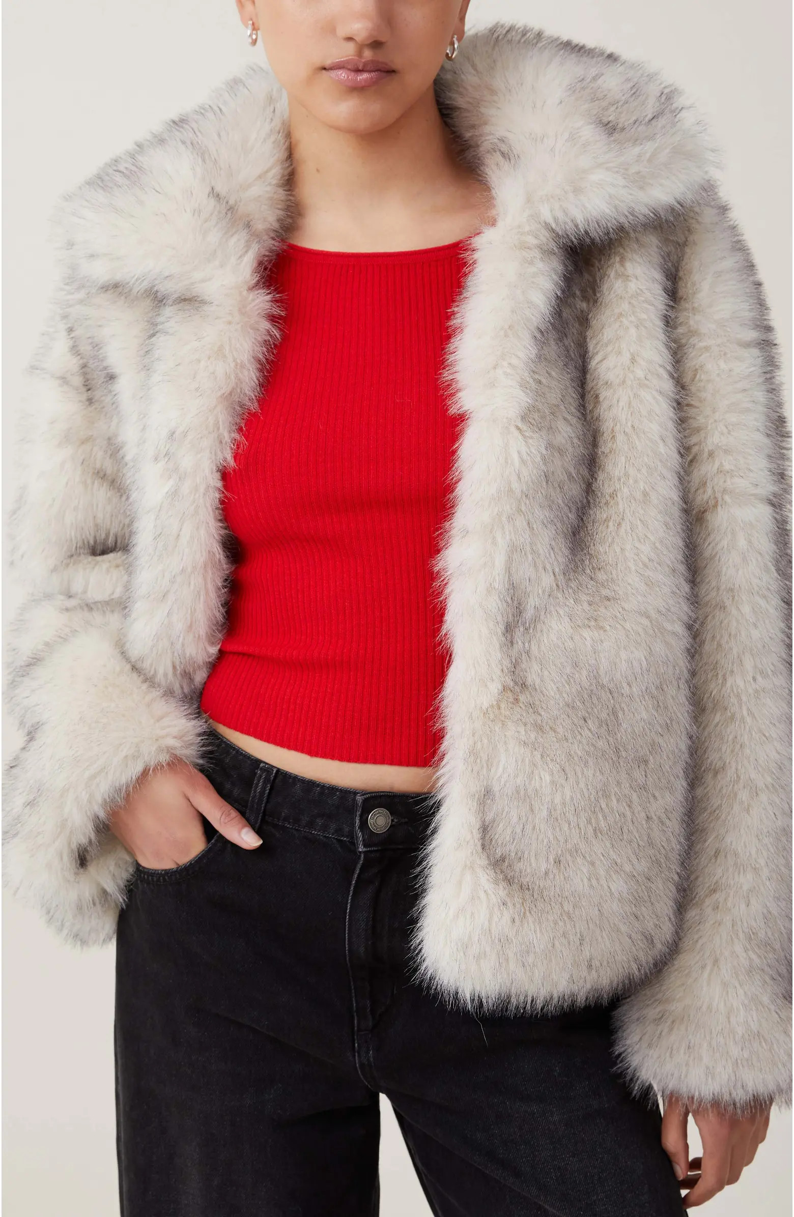 Cotton On Mimi Faux Fur Jacket | Nordstrom | Nordstrom