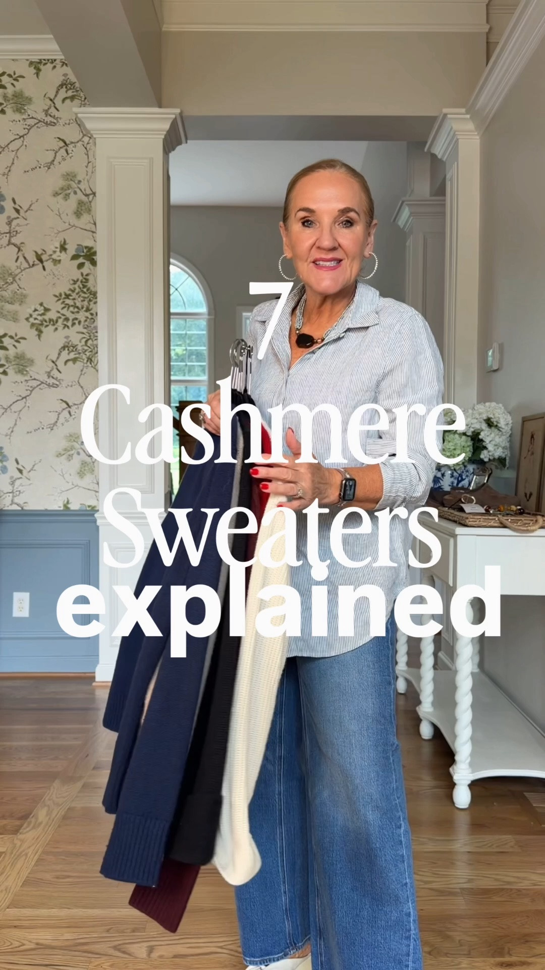 7 Cashmere sweaters explained
Whether you want a more structured tailored fit or a relaxed fit, a heavier cashmere or a lightweight option, Quince has it. Wearing medium in all except the Shrunken cableknit and v-knit, I sized up in those.
1-Structured cardigan the tightest knit, definitely feels more like a jacket. I did cuff back the bell sleeves and tack with a microstitch $159.90
2-Oversized Crewneck a medium weight cashmere more body than the lesser priced options, still oversized, crewneck has a substantial ribbing $119.90
3-Fisherman boxy cropped cardigan ribbed knit, medium weight, not that cropped $119.90
4-Shrunken cable crewneck I did size up to a large, not oversized, beautiful cable knit makes it more substantial but still not heavy $89.90
5-Boxy Crewneck has side slits, relaxed loose fit, perfect medium weight but a looser knit than the more expensive options $79.90
6-Boatneck cashmere, rolled neckline and hem, lightweight similar to $50 cashmere v-neck perfect to wear with skirts or over dresses, has an elegant feel to it. $79.90
7-V-Neck cashmere (also comes in a crewneck) I size up to a large, wears like a t-shirt, lightest weight sweater $50

#LTKOver40 #LTKSeasonal #LTKootd