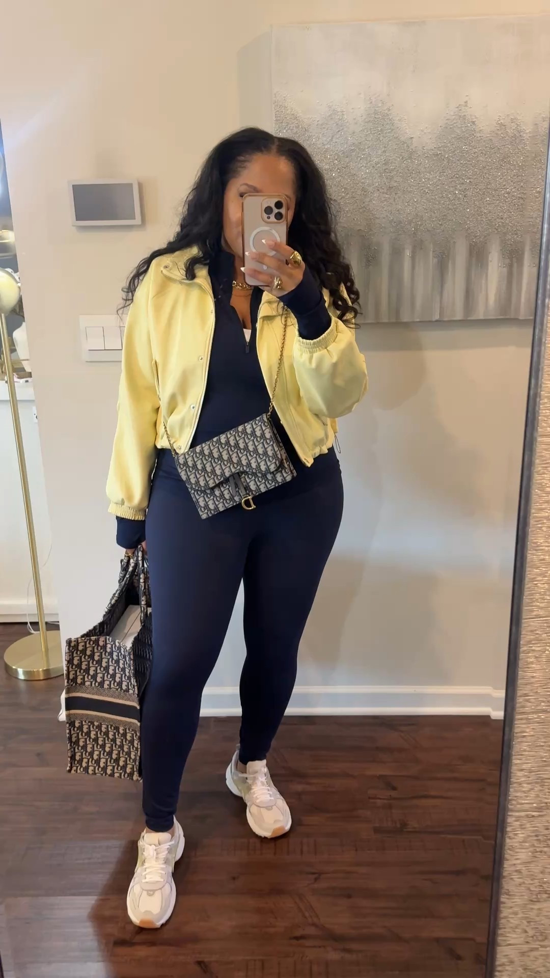💙💛Spring Vibes 
Workout set @Fabletics 
Jacket @Macys 
Sneakers @Nike US 
Dior pieces are older but similar styles can be found @Fashionphile 

#LTKdayinmylife #LTKSpringSale #LTKootd