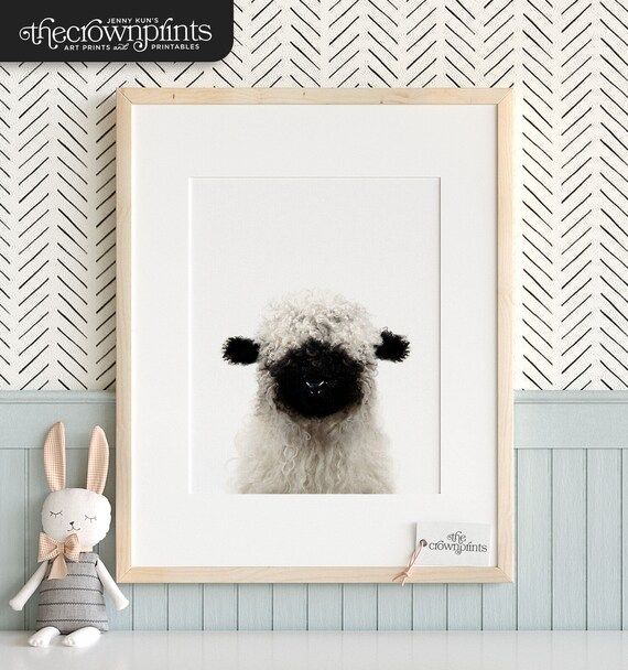 Nursery decor, Baby animal prints, Lamb print PRINTABLE art, Animal art, Baby animals, Nursery wa... | Etsy (US)