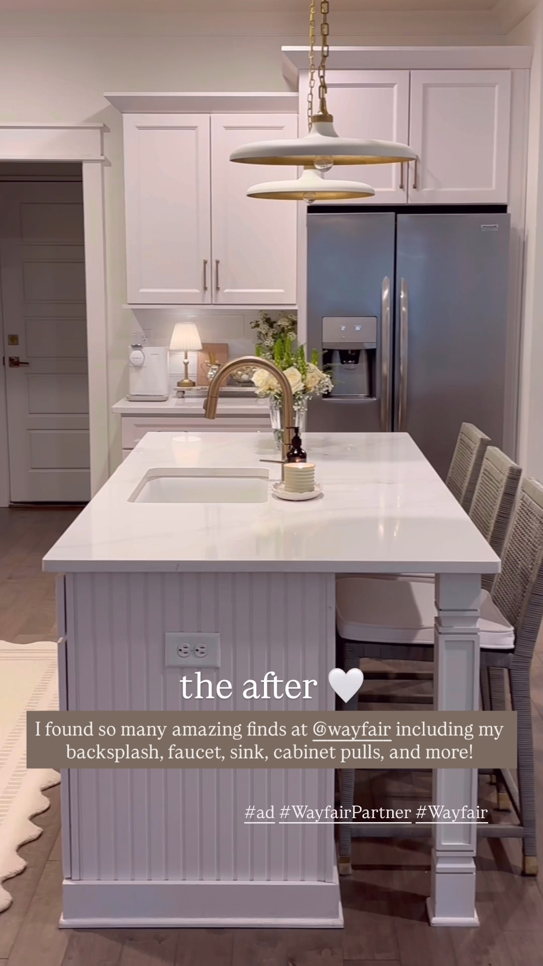 #ad If you’ve been wanting to refresh your space - this is your sign 🤍👏🏼 @wayfair has so many good finds to revamp your kitchen! I linked everything I used below! #wayfairpartner #wayfair