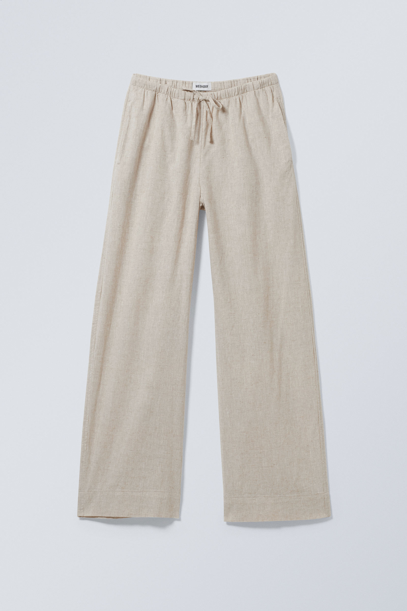 Mia Linen Mix Trousers | Weekday