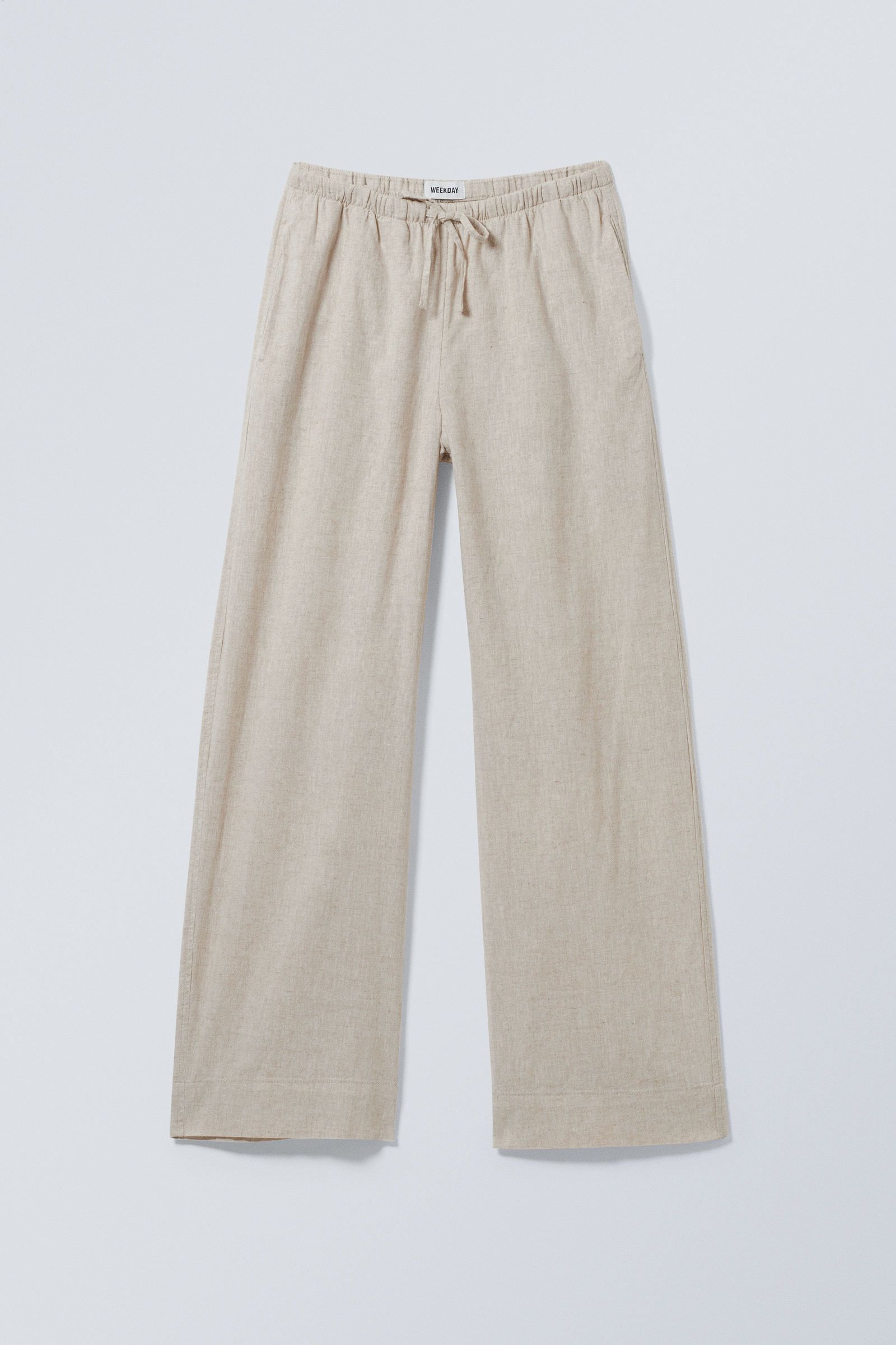 Mia Linen Mix Trousers | Weekday