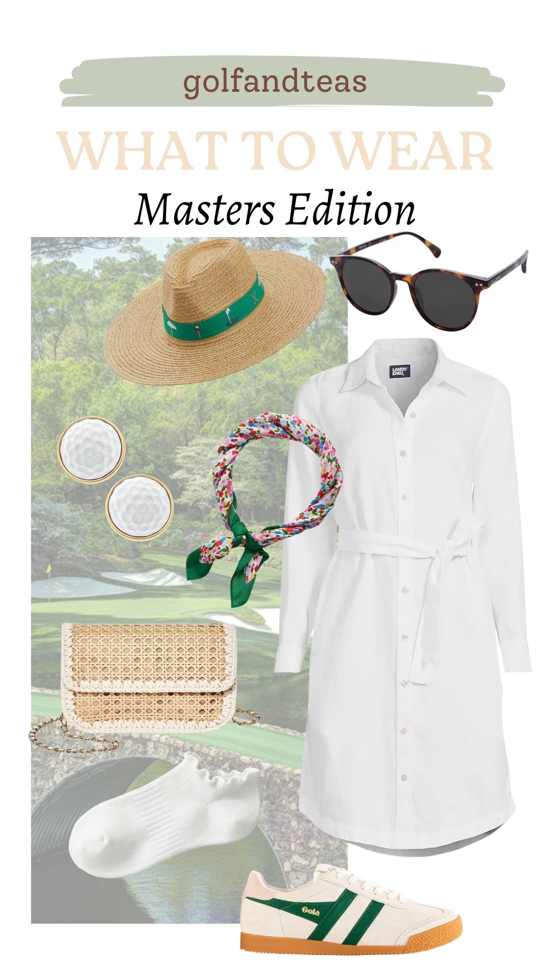 Continuing with Masters outfits. This white shirt dress is just perfect for a day at the Masters. Roll the sleeves when it gets warm or throw a sweater around your shoulders if it’s a cool day. Made of a linen blend it’s the perfect weight  

#LTKActive #LTKTravel #LTKOver40