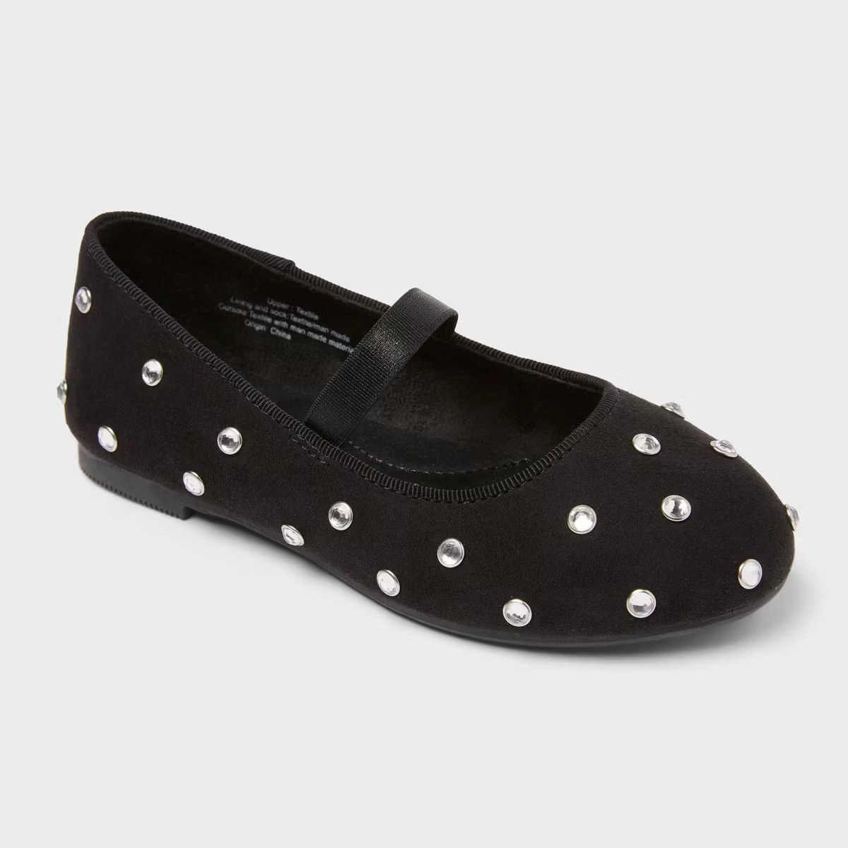Toddler Girls' Trina Mary Jane Flats - Cat & Jack™ Black | Target