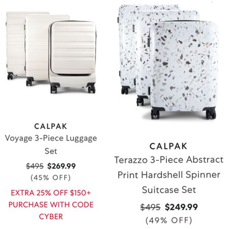 Luggage set on sale by Calpak! Three sets spinner luggage for the avid traveler! Gift idea for the traveler! #sale

#LTKGiftGuide #LTKtravel #LTKfamily