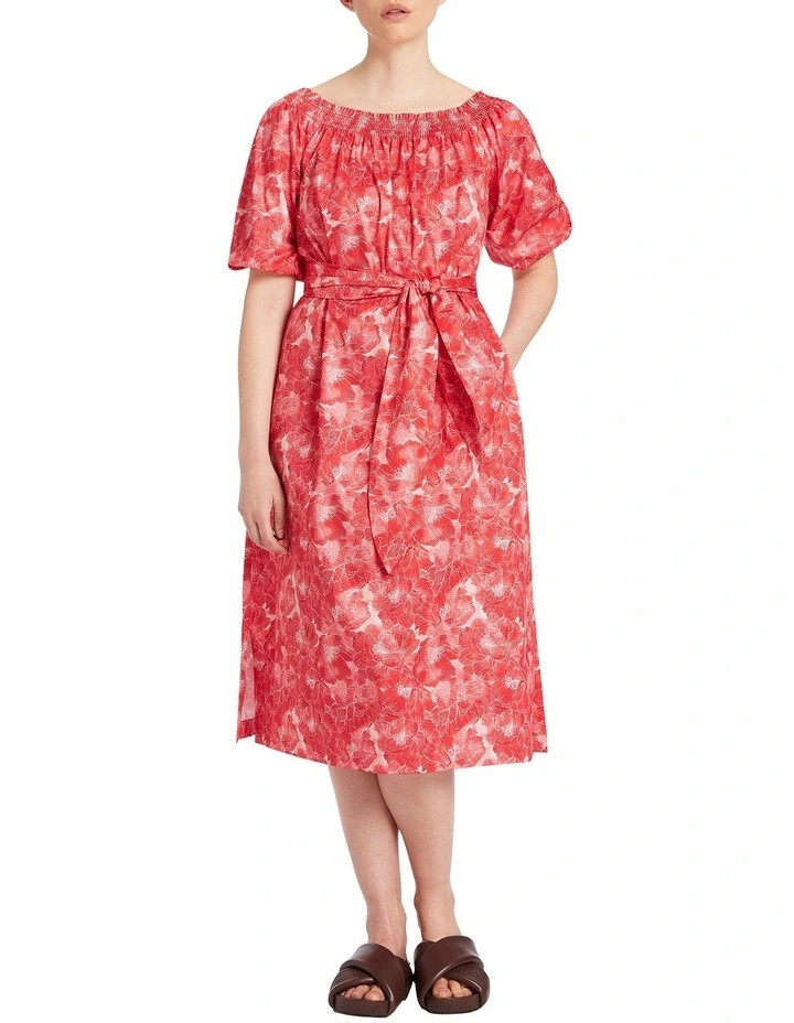 David LawrenceSimona Organic Cotton Dress in Melon | Myer