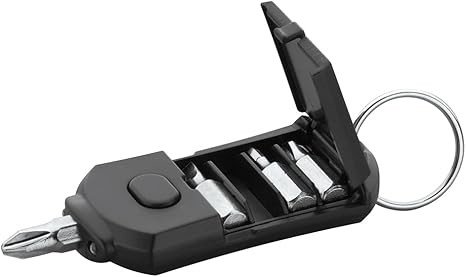 SWISS+TECH ST60210 Pocket Screwdriver Multi-Tool Set, Black, 6-in-1 Tool with LED Light (Single P... | Amazon (US)