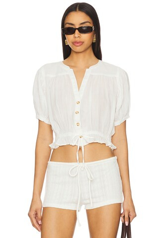 Free People x We The Free Little Cloud Shirt in Clean Ivory from Revolve.com | Revolve Clothing (Global)
