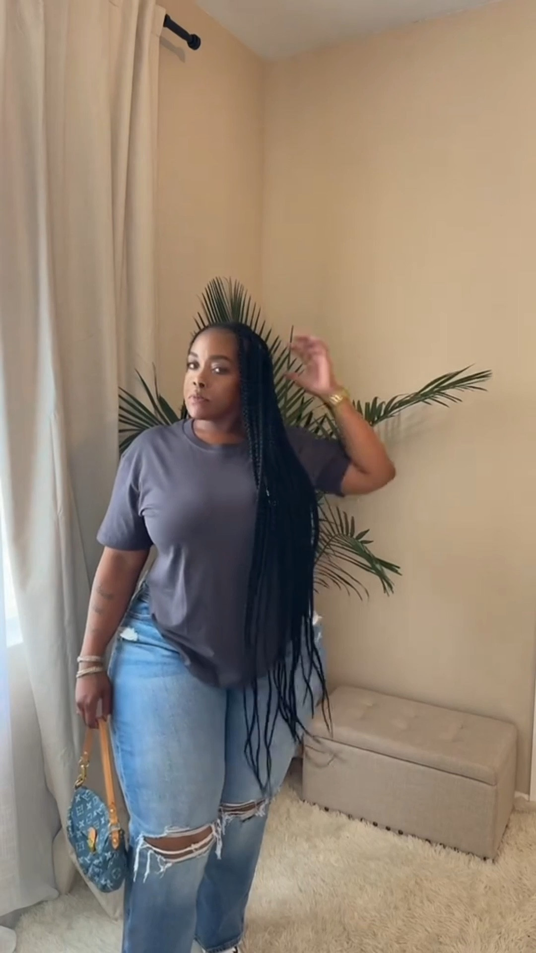 GRWM to have a chill Sunday in the most comfiest way✌🏾
Link to Shirt: 
https://www.tiktok.com/t/ZTjgbK74s/
Link to Waist Trainer: 
https://www.shopthique.com/products/everything-but-waist-trainer

#LTKPlusSize #LTKStyleTip #LTKSummerEdit