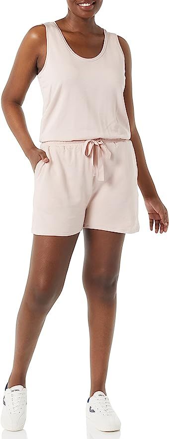 Amazon Brand - Daily Ritual Women's Supersoft Terry Sleeveless Relaxed Fit Romper | Amazon (US)