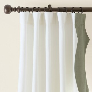 Alvia Drapery Panels with Cotton Slub & Tea Colored Scallops | Ballard Designs, Inc.