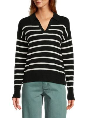 Amicale Striped Cashmere Sweater on SALE | Saks OFF 5TH | Saks Fifth Avenue OFF 5TH