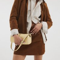 River Island Womens Yellow Leather Cylinder Shoulder Bag | River Island UK & IE