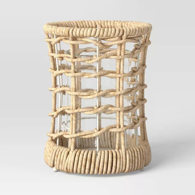 Maize Outdoor Lantern Candle Holders Tan - Threshold™ designed with Studio McGee | Target