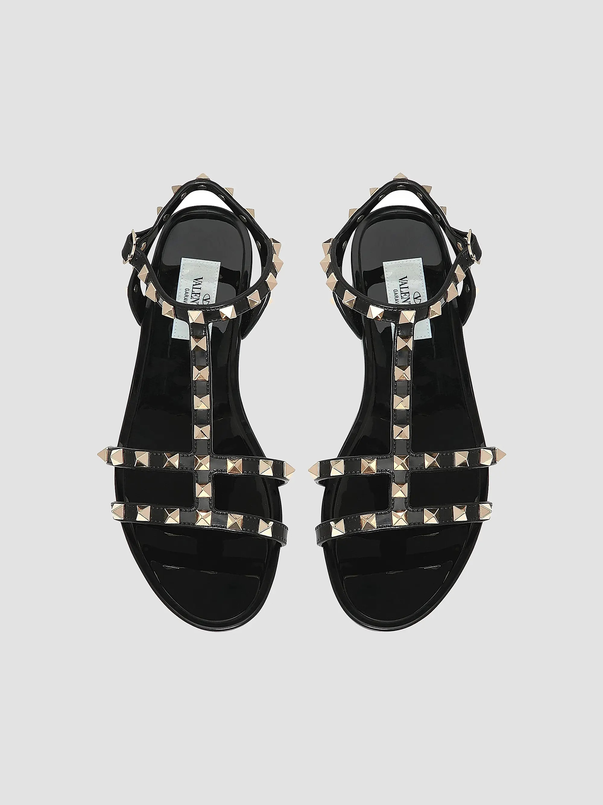 Rockstud Flat Rubber Sandals | Saks Fifth Avenue