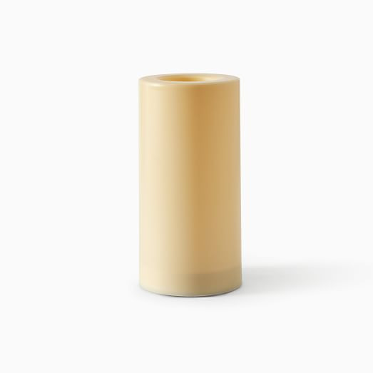 Indoor/Outdoor Flat Top Basic Candle - Ivory | West Elm (US)