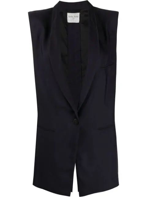 single-breasted sleeveless blazer | Farfetch (US)