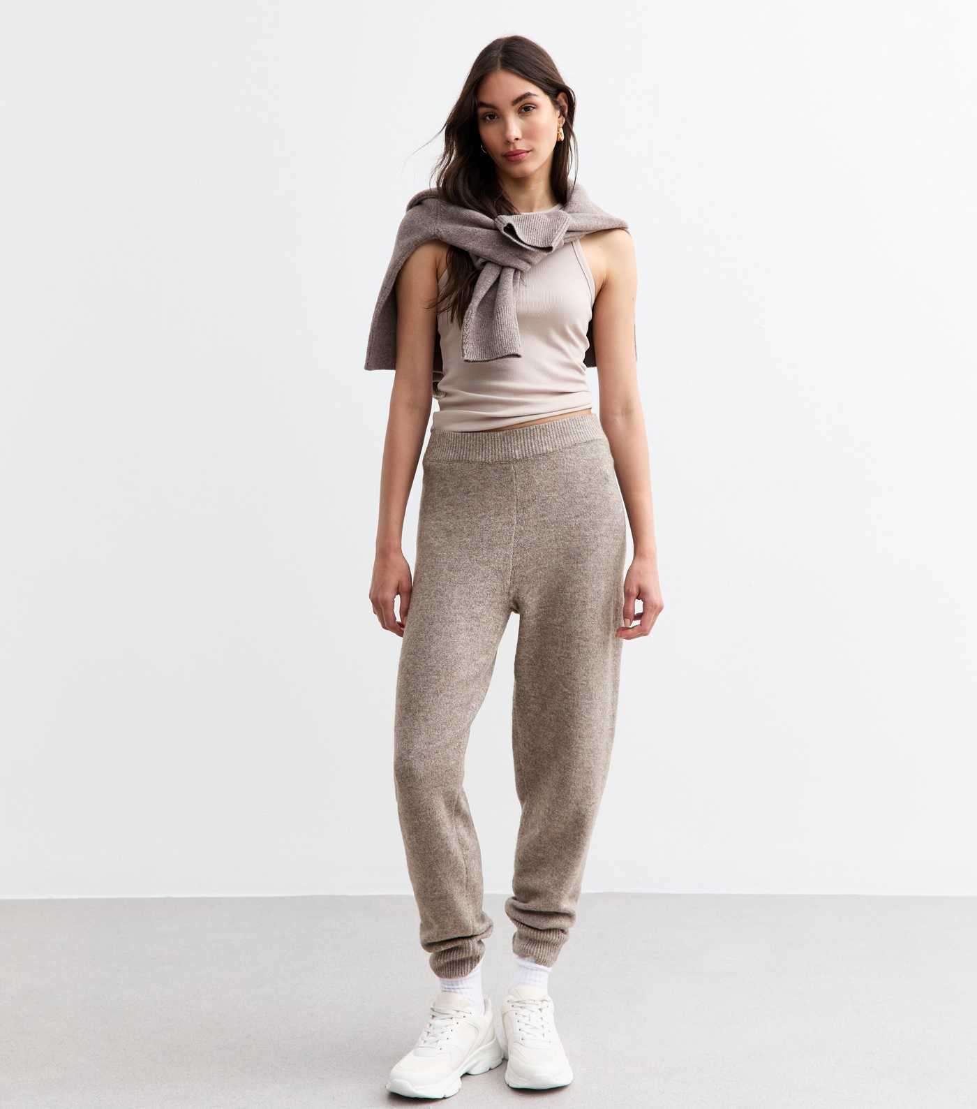 Mink Knitted Cuffed Joggers
						
						Add to Saved Items
						Remove from Saved Items | New Look (UK)