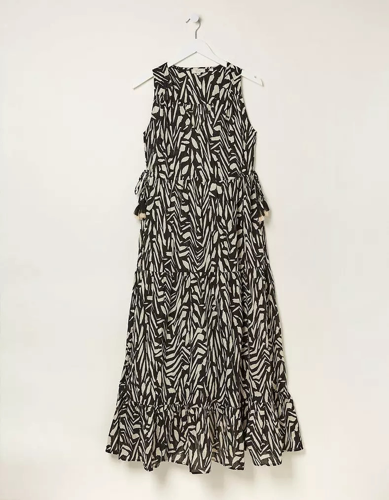 Avery Paint Stroke Midi Dress | Fat Face (UK&IE)