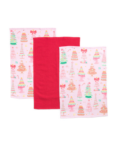 Set Of 3 Enchanted Candy Forest Kitchen Towels | Cotton | Marshalls