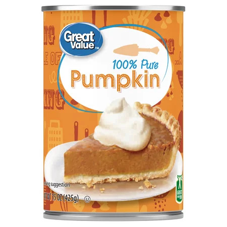 Great Value 100% Pure Pumpkin, 15 oz | Walmart (US)