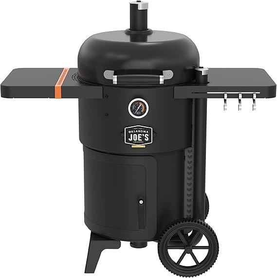 Oklahoma Joe's Bronco 18 in. Heavy Duty Charcoal Drum Smoker and Grill with 284 sq. in. Cooking A... | Amazon (US)