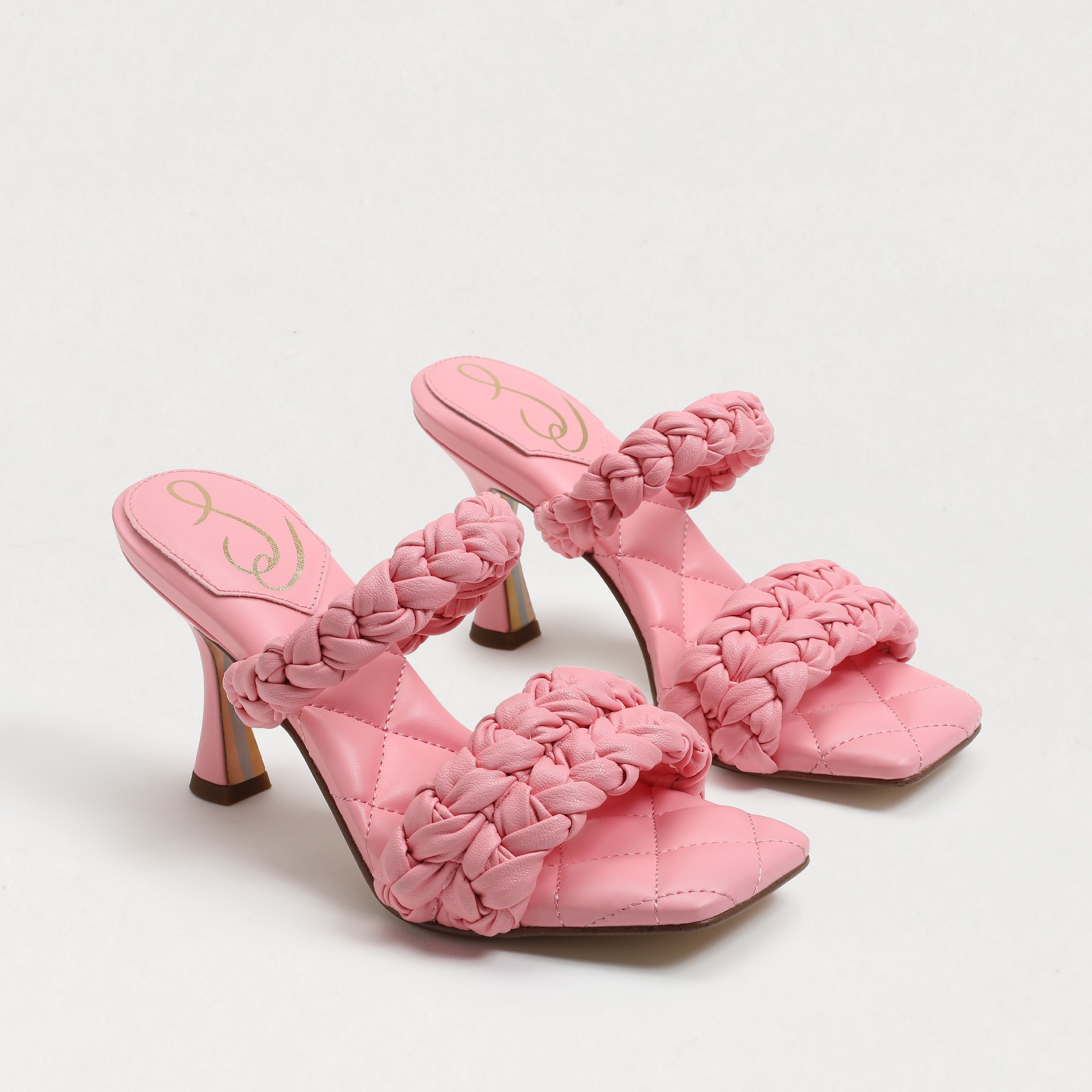 Sam Edelman Meghan Braided Mule Cactus Flower Leather 10.0 | Sam Edelman