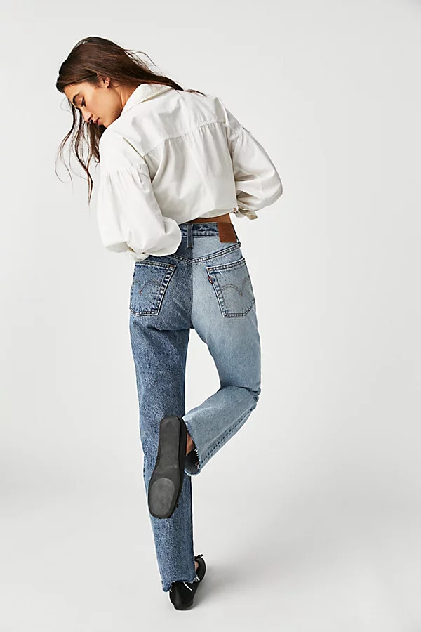 Levi's 501 Two-Tone Jeans by Levi's at Free People, Two Tone Indigo, 28 | Free People (Global - UK&FR Excluded)