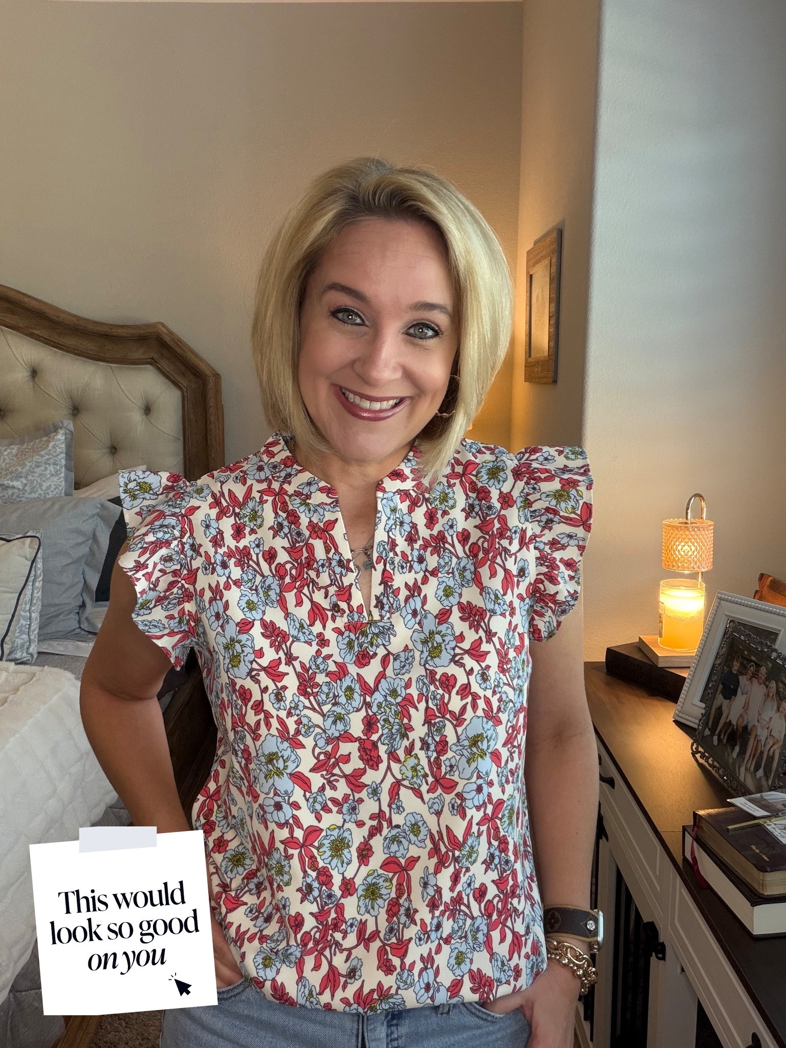 CUTEST floral top from Amazon and it’s only $20 😍 

Perfect flutter sleeve and comes in 6 floral prints 🥳

#LTKFindsUnder50 #LTKmomlife #LTKWorkwear