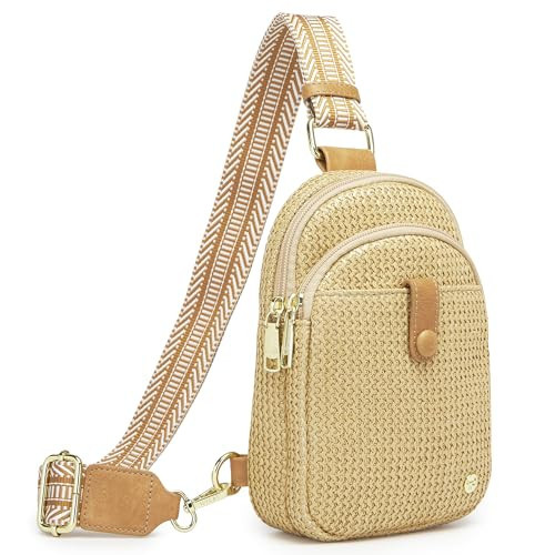 AOCINA Faux Straw Crossbody Bags for Women Small Sling Summer Purse 2026 | Amazon (US)