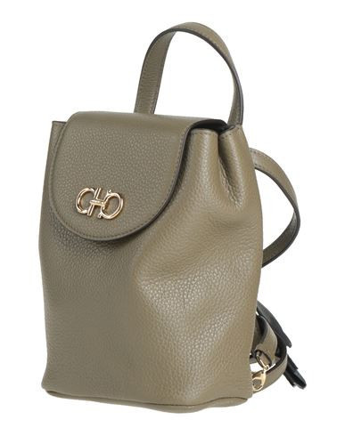 Ferragamo Woman Backpack Military green Size - Calfskin | YOOX (US)