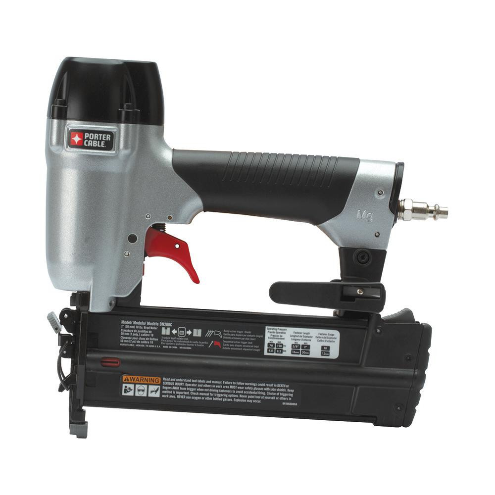 18-Gauge Pneumatic Brad Nailer Kit | The Home Depot